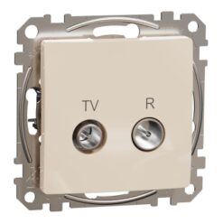 Schneider Sedna Design TV R πρίζα διέλευσης 10DB Μπεζ – SDD112478R