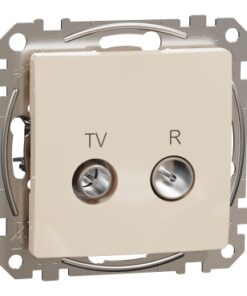 Schneider Sedna Design TV R πρίζα διέλευσης 10DB Μπεζ – SDD112478R