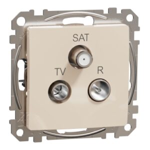 Schneider Sedna Design TV-R-SAT τερματική 4DB Μπεζ – SDD112481