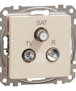 Schneider Sedna Design TV-R-SAT διέλευσης 10DB Μπεζ – SDD112488
