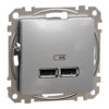 Schneider Sedna Design USB φορτιστής A+A 2,4A Αλουμίνιο – SDD113401