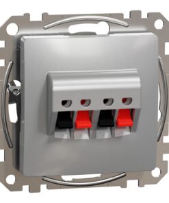 Schneider Sedna Design πρίζα ηχείων διπλή Αλουμίνιο – SDD113411