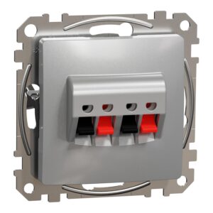 Schneider Sedna Design πρίζα ηχείων διπλή Αλουμίνιο – SDD113411