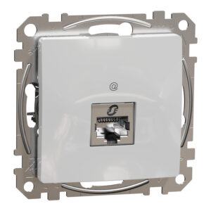 Schneider Sedna Design & Elements, RJ45 πρίζα CAT6A STP Αλουμίνιο – SDD113466S