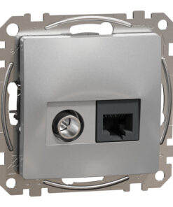 Schneider Sedna Design & Elements, RJ45 CAT6 UTP – TV Αλουμίνιο – SDD113469T