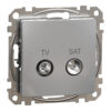 Schneider Sedna Design TV SAT πρίζα διέλευσης 7DB Αλουμίνιο – SDD113474S