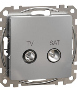 Schneider Sedna Design TV SAT πρίζα διέλευσης 7DB Αλουμίνιο – SDD113474S