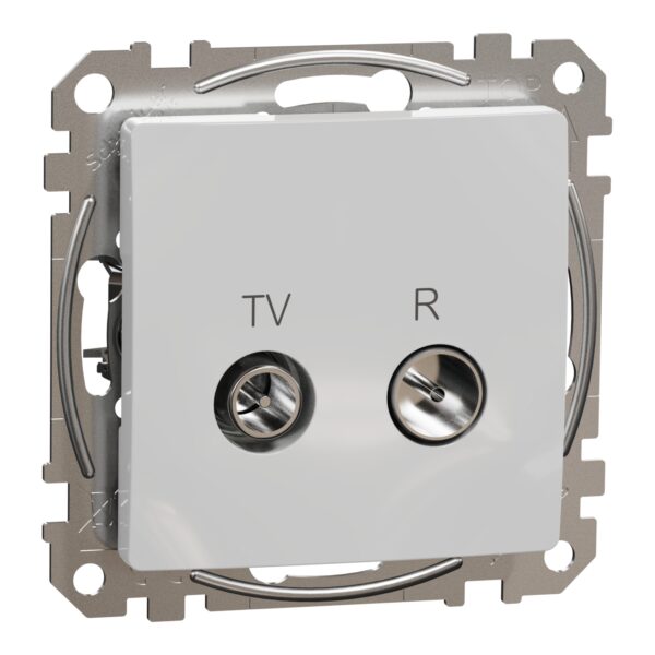 Schneider Sedna Design TV R πρίζα διέλευσης 10DB Αλουμίνιο – SDD113478R