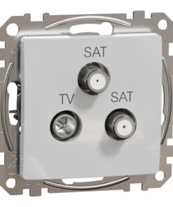 Schneider Sedna Design TV-SAT-SAT τερματική 4DB Αλουμίνιο – SDD113481S