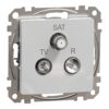 Schneider Sedna Design TV-R-SAT τερματική 4DB Αλουμίνιο – SDD113481