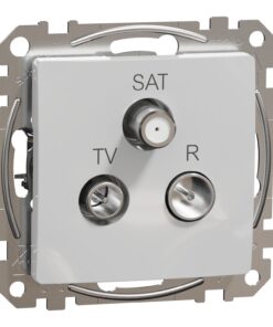 Schneider Sedna Design TV-R-SAT τερματική 4DB Αλουμίνιο – SDD113481