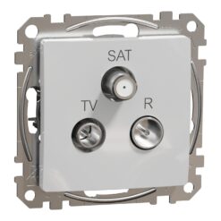 Schneider Sedna Design TV-R-SAT διέλευσης 7DB Αλουμίνιο – SDD113484