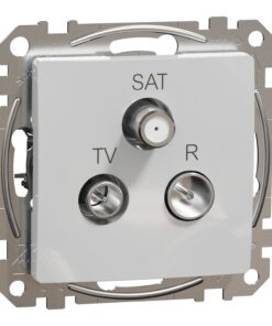 Schneider Sedna Design TV-R-SAT διέλευσης 7DB Αλουμίνιο – SDD113484