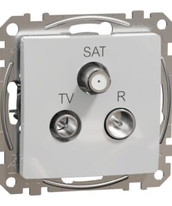 Schneider Sedna Design TV-R-SAT διέλευσης 10DB Αλουμίνιο – SDD113488