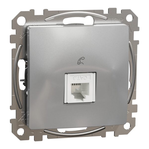 Schneider Sedna Design πρίζα τηλεφώνου πρίζα RJ11 Αλουμίνιο – SDD113491
