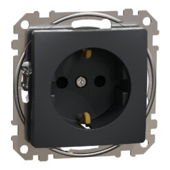 Schneider Sedna Design πρίζα σούκο ασφαλείας (2Π+Γ)  Ανθρακί – SDD114022