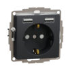 Schneider Sedna Design πρίζα σούκο ασφαλείας (2Π+Γ) με 2xUSB A 2,4A Ανθρακί – SDD114052