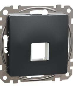 Schneider Sedna Design & Elements, αντάπτορας κεντρικής πλάκας για  (RJ45, HDMI, VGA ), Ανθρακί – SDD114421