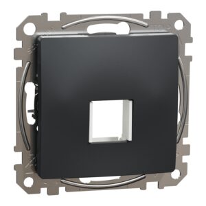 Schneider Sedna Design & Elements, αντάπτορας κεντρικής πλάκας για  (RJ45, HDMI, VGA ), Ανθρακί – SDD114421