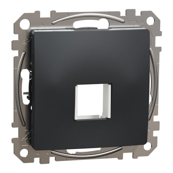 Schneider Sedna Design & Elements, αντάπτορας κεντρικής πλάκας για  (RJ45, HDMI, VGA ), Ανθρακί – SDD114421