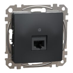 Schneider Sedna Design RJ45 πρίζα CAT6 UTP Ανθρακί – SDD114461