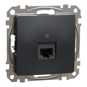 Schneider Sedna Design RJ45 πρίζα CAT6 UTP Ανθρακί – SDD114461