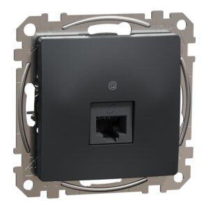 Schneider Sedna Design RJ45 πρίζα CAT6A UTP Ανθρακί – SDD114466