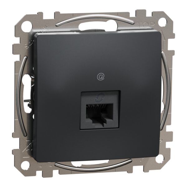 Schneider Sedna Design RJ45 πρίζα CAT6A UTP Ανθρακί – SDD114466