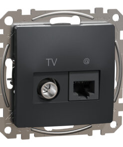 Schneider Sedna Design RJ45 CAT6 UTP – TV Ανθρακί – SDD114469T