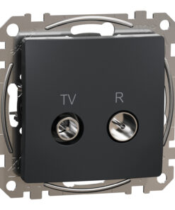 Schneider Sedna Design TV R πρίζα διέλευσης 7DB Ανθρακί – SDD114474R