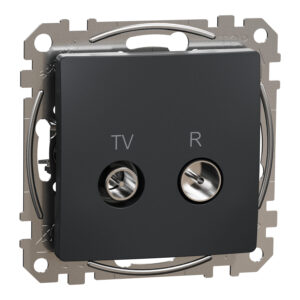 Schneider Sedna Design TV R πρίζα διέλευσης 7DB Ανθρακί – SDD114474R