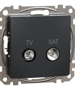 Schneider Sedna Design TV SAT πρίζα διέλευσης 7DB Ανθρακί – SDD114474S