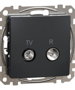 Schneider Sedna Design TV R πρίζα διέλευσης 10DB Ανθρακί – SDD114478R