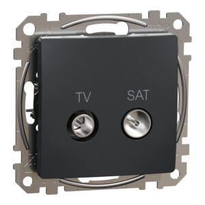 Schneider Sedna Design TV SAT πρίζα τερματική 4DB Ανθρακί – SDD114471S