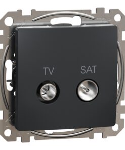 Schneider Sedna Design TV SAT πρίζα διέλευσης 10DB Ανθρακί – SDD114478S