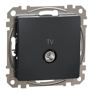 Schneider Sedna Design TV πρίζα διέλευσης 10DB Ανθρακί – SDD114478