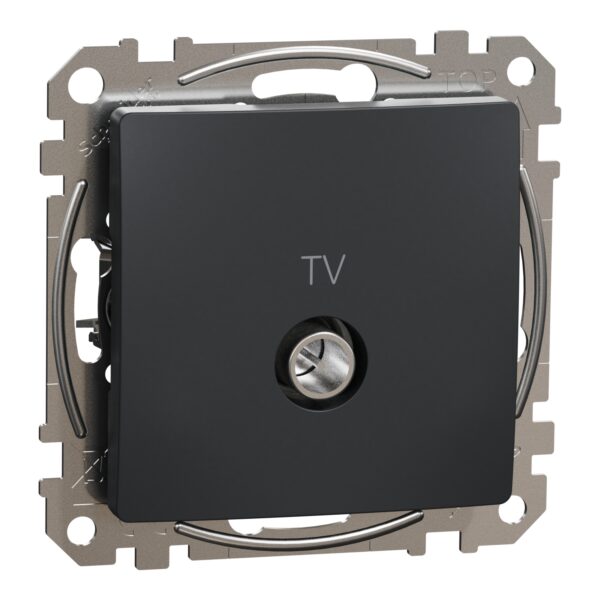 Schneider Sedna Design TV πρίζα διέλευσης 10DB Ανθρακί – SDD114478