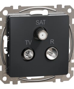 Schneider Sedna Design TV-R-SAT τερματική 4DB Ανθρακί – SDD114481