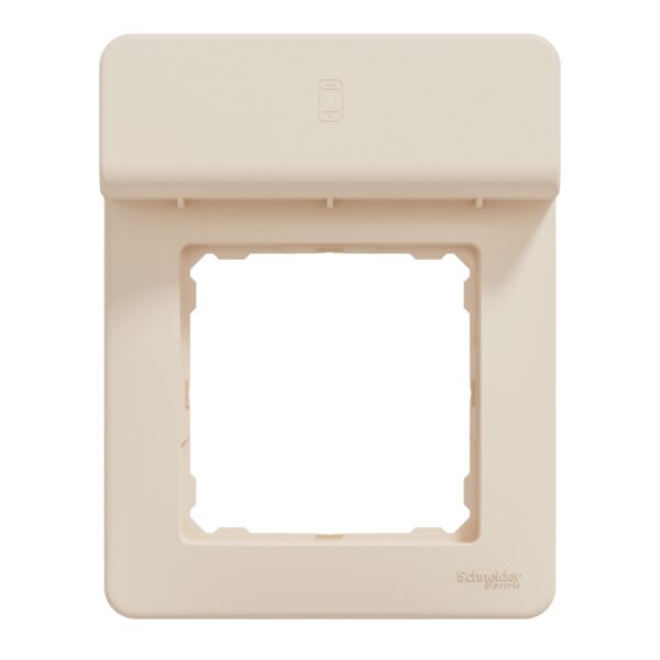 Schneider Sedna Design & Elements, πλαίσιο με βάση φόρτισης 1 θέσης Μπεζ – SDD312809