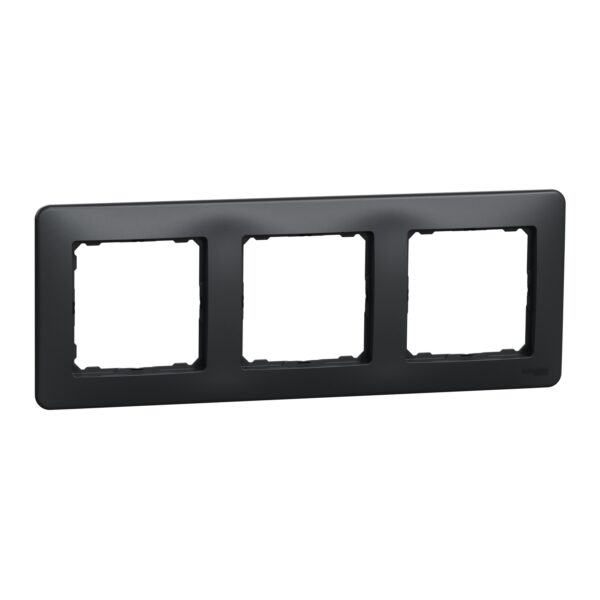 Schneider Sedna Design πλαίσιο 3 θέσεων Ανθρακί – SDD314803