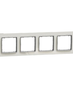 Schneider Sedna Design & Elements, πλαίσιο 4 θέσεων, glass clear – SDD360804