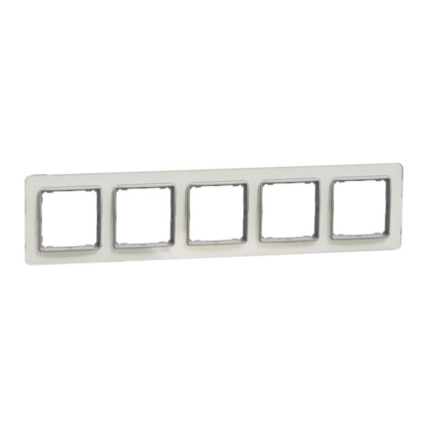 Schneider Sedna Design & Elements, πλαίσιο 5 θέσεων, glass clear – SDD360805