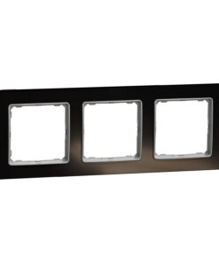 Schneider Sedna Design & Elements, πλαίσιο 3 θέσεων, glass dark – SDD361803