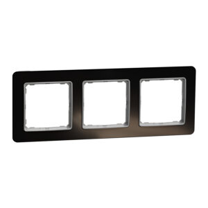 Schneider Sedna Design & Elements, πλαίσιο 3 θέσεων, glass dark – SDD361803