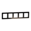 Schneider Sedna Design & Elements, πλαίσιο 5 θέσεων, glass dark – SDD361805