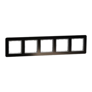 Schneider Sedna Design & Elements, πλαίσιο 5 θέσεων, glass dark – SDD361805