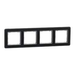 Schneider Sedna Design & Elements, πλαίσιο 4 θέσεων, glass smoke – SDD362804