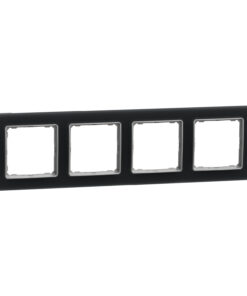 Schneider Sedna Design & Elements, πλαίσιο 4 θέσεων, glass smoke – SDD362804