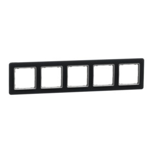 Schneider Sedna Design & Elements, πλαίσιο 5 θέσεων, glass smoke – SDD362805