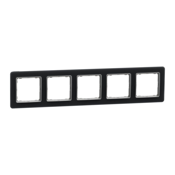 Schneider Sedna Design & Elements, πλαίσιο 5 θέσεων, glass smoke – SDD362805